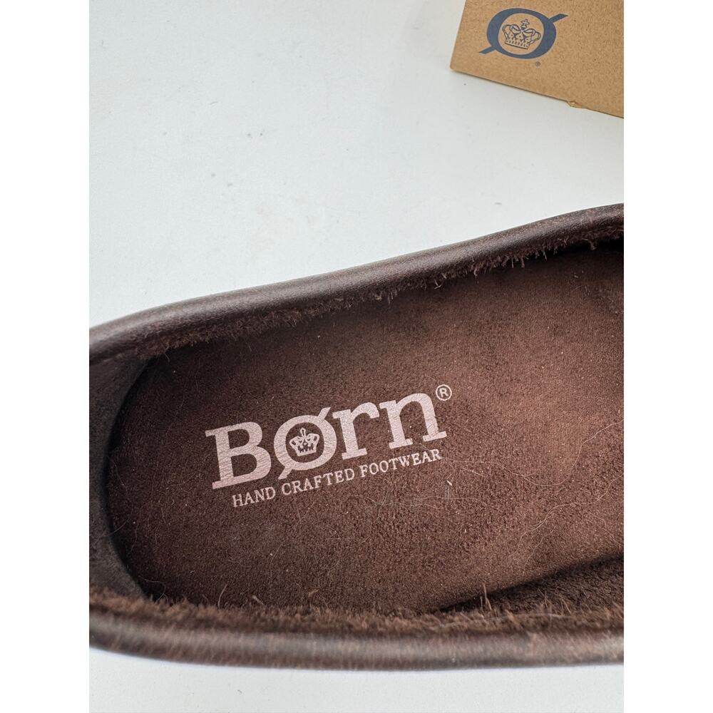 NIB Born Mens US 10.5 Euro 44.5 Allan Dark Brown Loafer Slip On - Picture 4 of 9